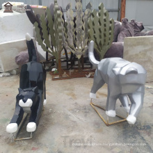 Wholesale Animal Statue Resin Statue Fiberglass Cat Sculpture For Garden